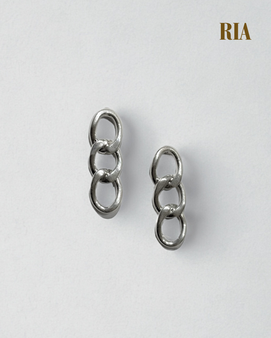 Sterling Triple-Drop Earrings