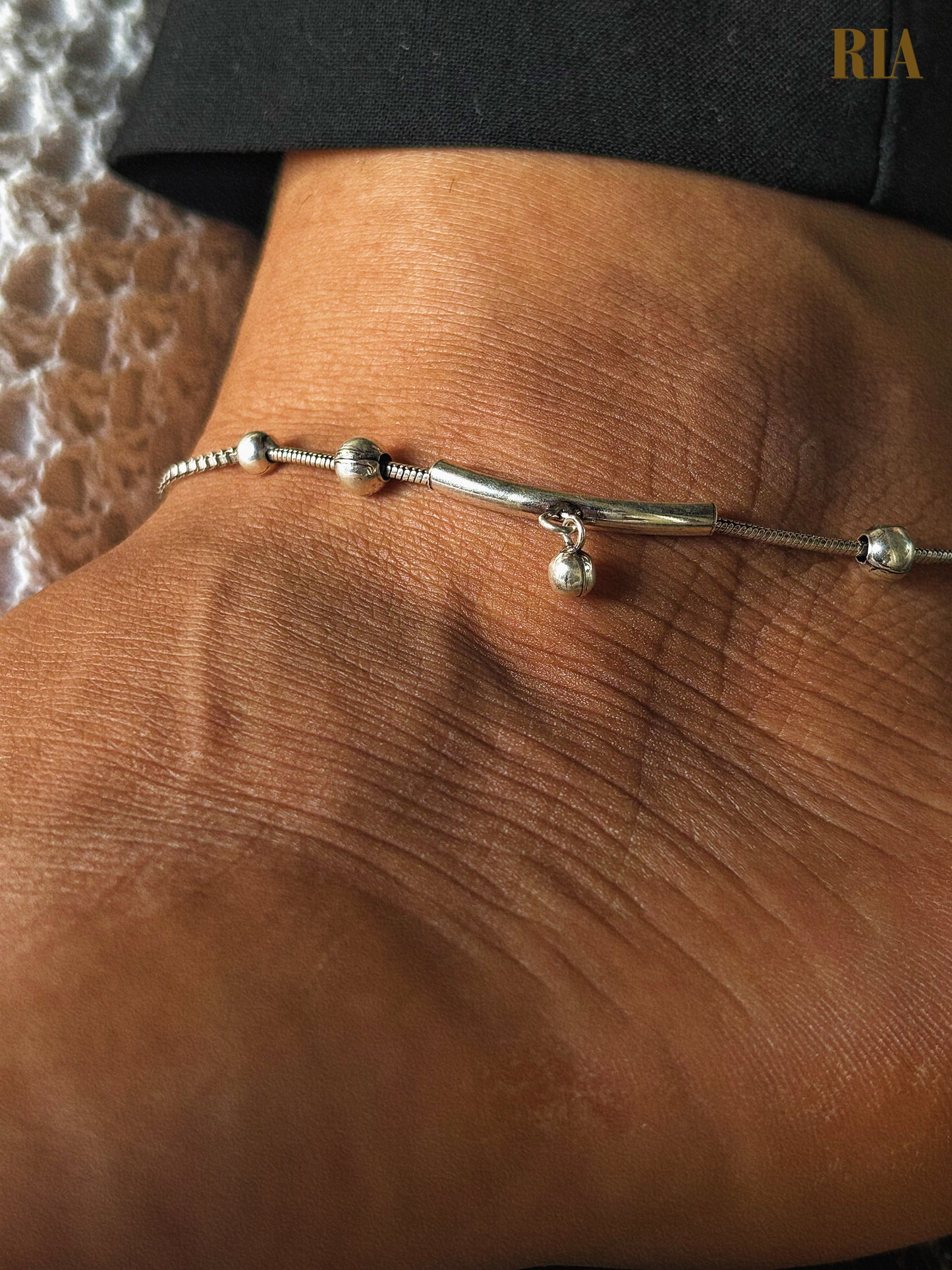 Bar and Bead Anklet