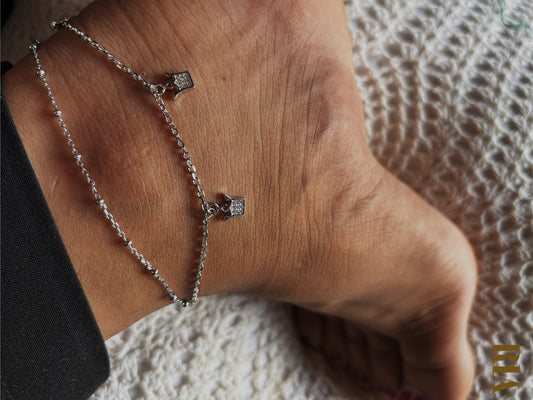 Crown Charms Anklet