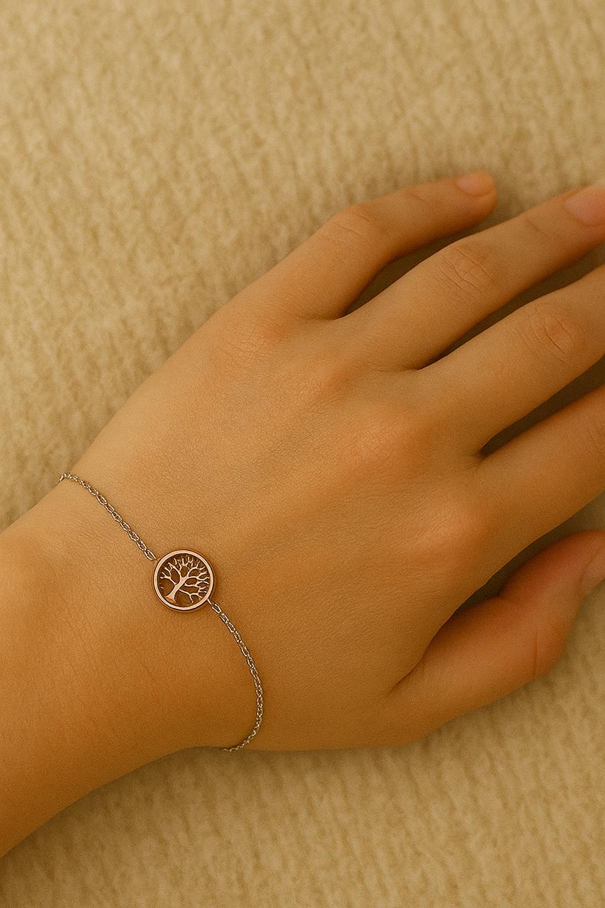 Rosegold tree bracelet