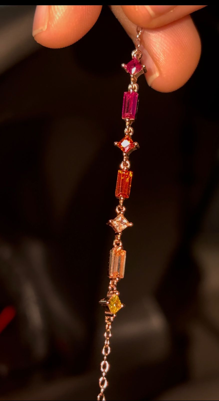 Vintage Swarovski Inspired RoseGold Bracelet