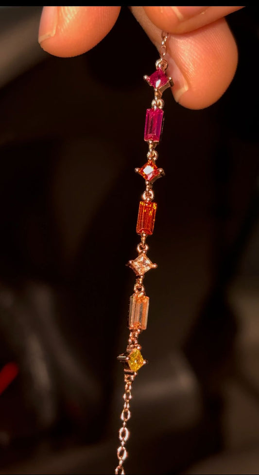 Vintage Swarovski Inspired RoseGold Bracelet